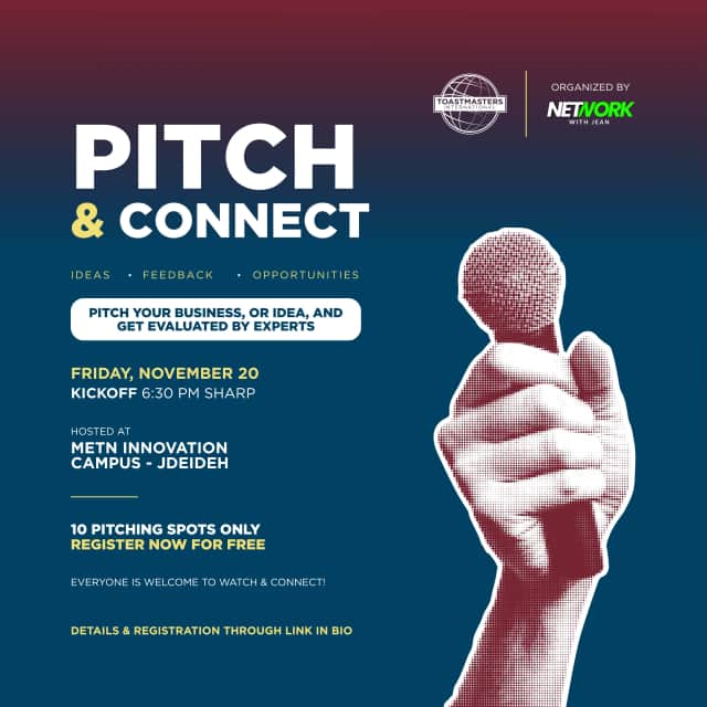 Pitch & Connect, Metn Innovation Campus, Theatre de la Sagesse Building Ground Floor and Third Floor