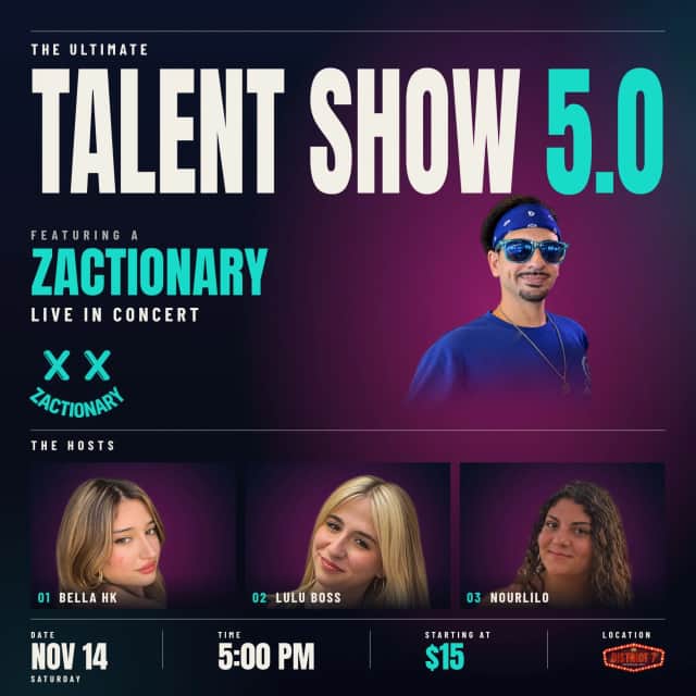The Ultimate Talent Show 5.0 featuring a Zactionary Live in Concert, District 7 Beirut