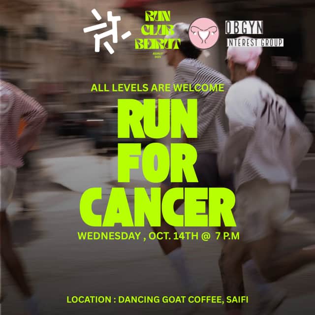 RUN FOR CANCER, Dancing Goat Coffee - Saifi, Bayrut