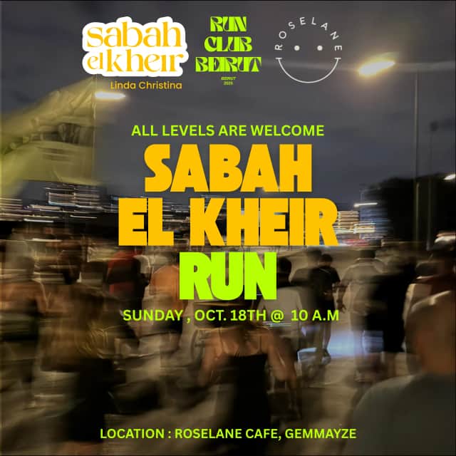SABAH EL KHEIR RUN, Roselane Café, Bayrut