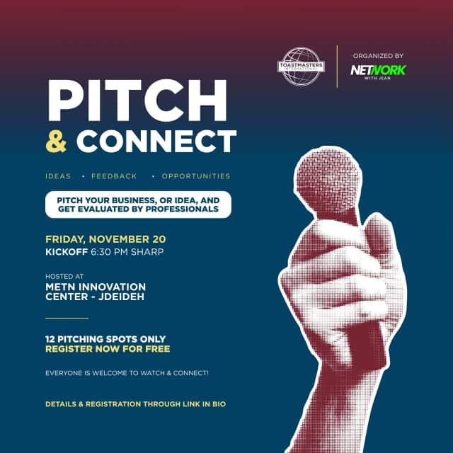 Pitch & Connect, Metn Innovation Campus, Theatre de la Sagesse Building Ground Floor and Third Floor