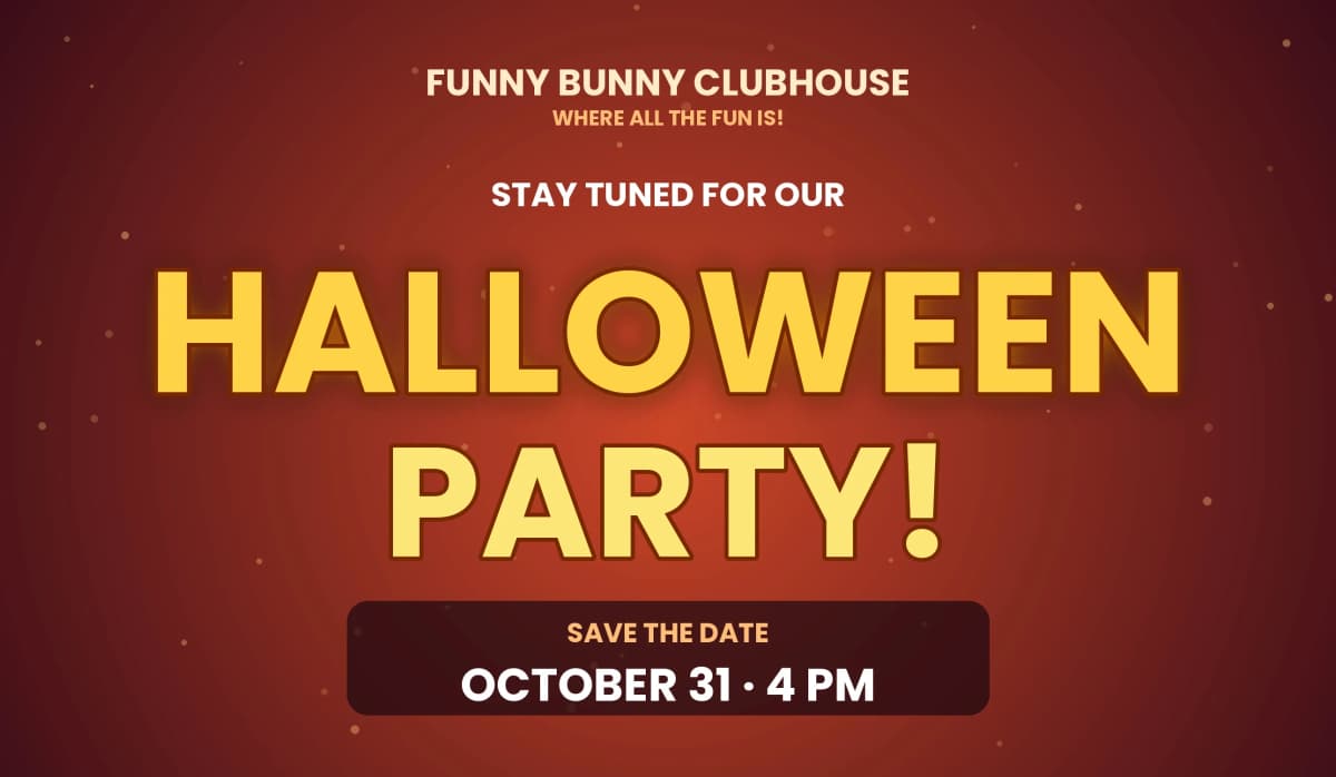 Funny Bunny Halloween Party for Kids, Funny Bunny Clubhouse – Indoor Playground Bhamdoun