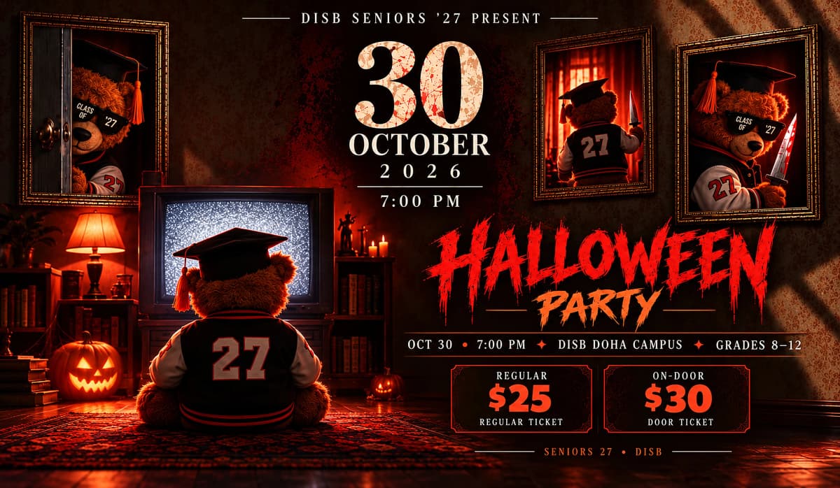 DISB Seniors ’27 Halloween Party, DISB Doha Campus, Khalde