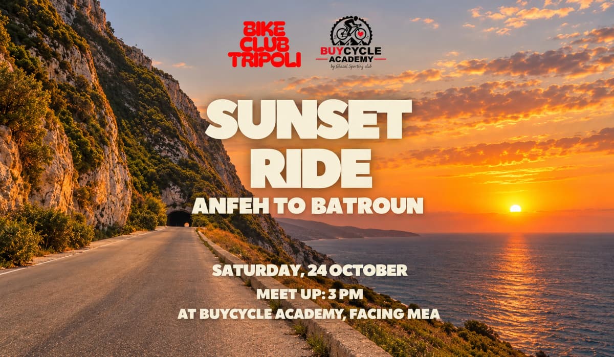 SUNSET RIDE | ANFEH → BATROUN, Buycycle, Mina