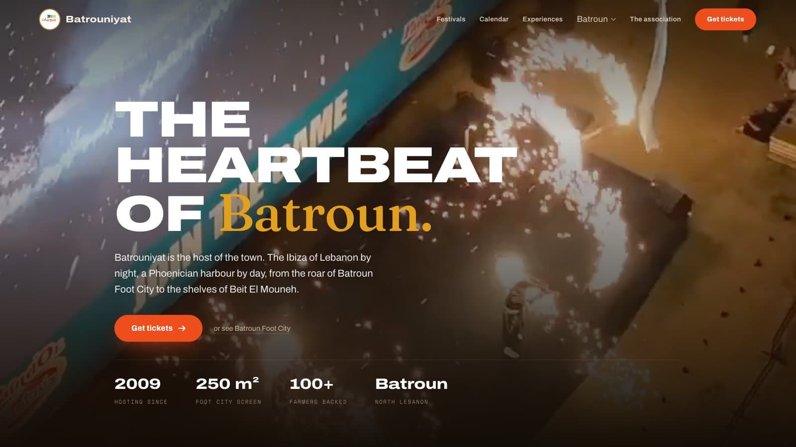 The Batrouniyat event website, built on Blend