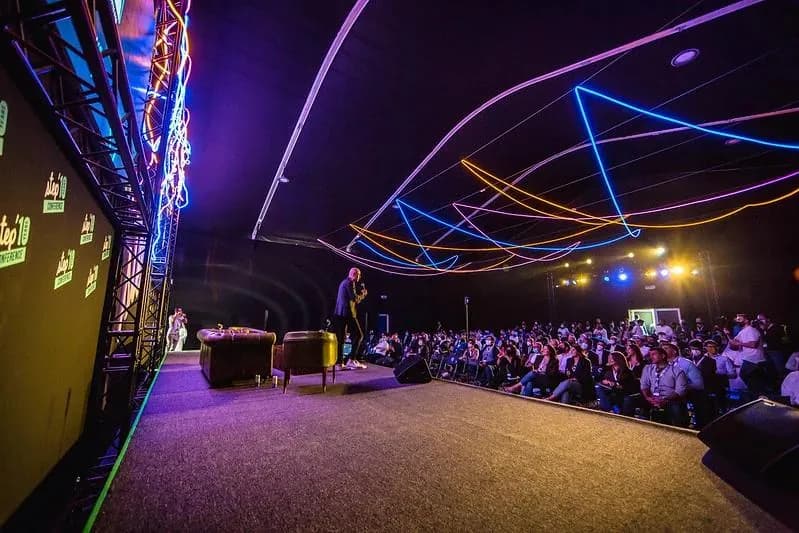 The main stage during a keynote.