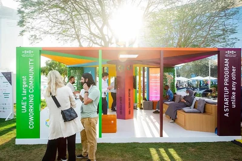 The startup showcase zone.