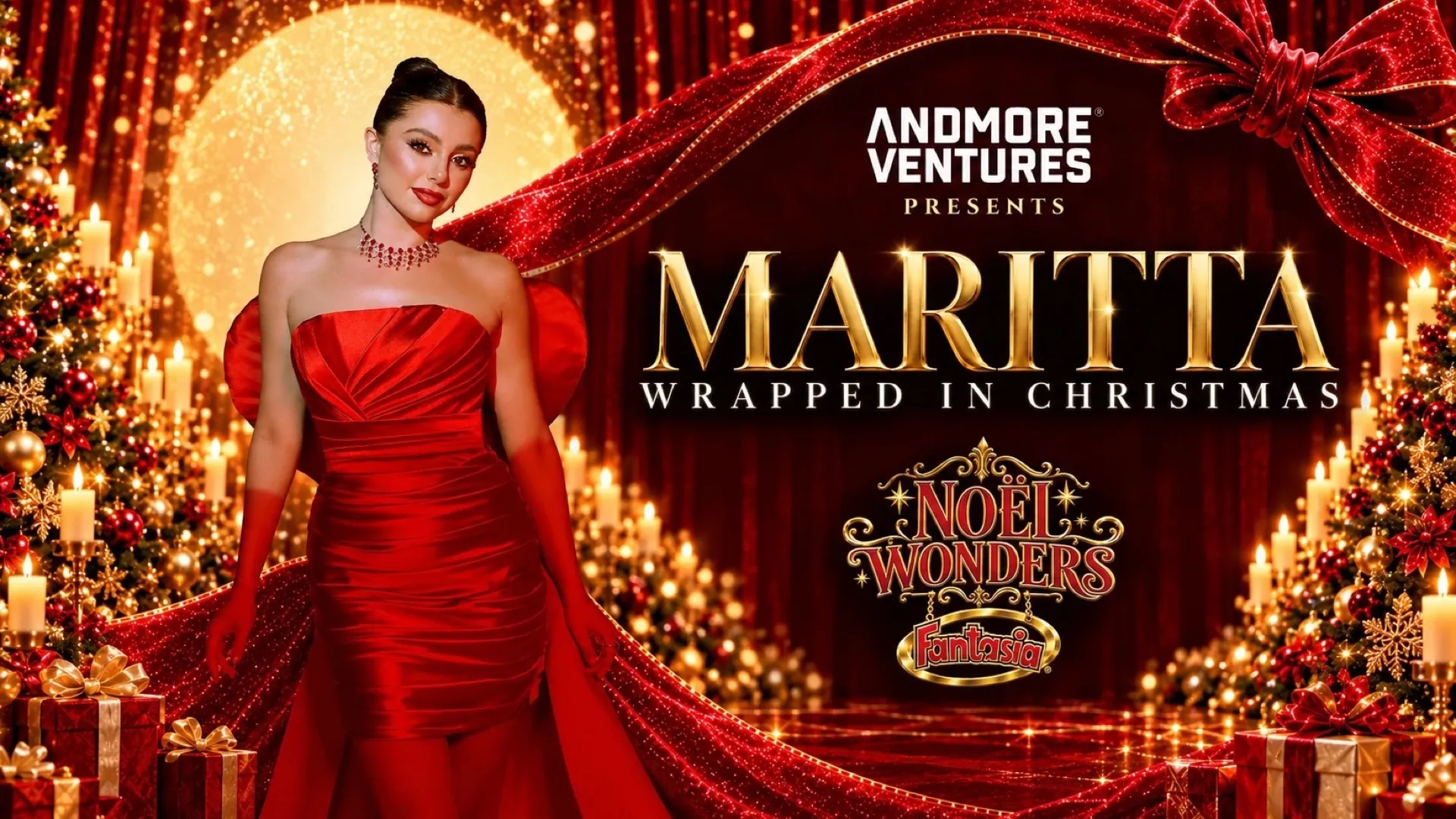 Maritta Hallani, Wrapped in Christmas, a show inside Noël Wonders on Blend