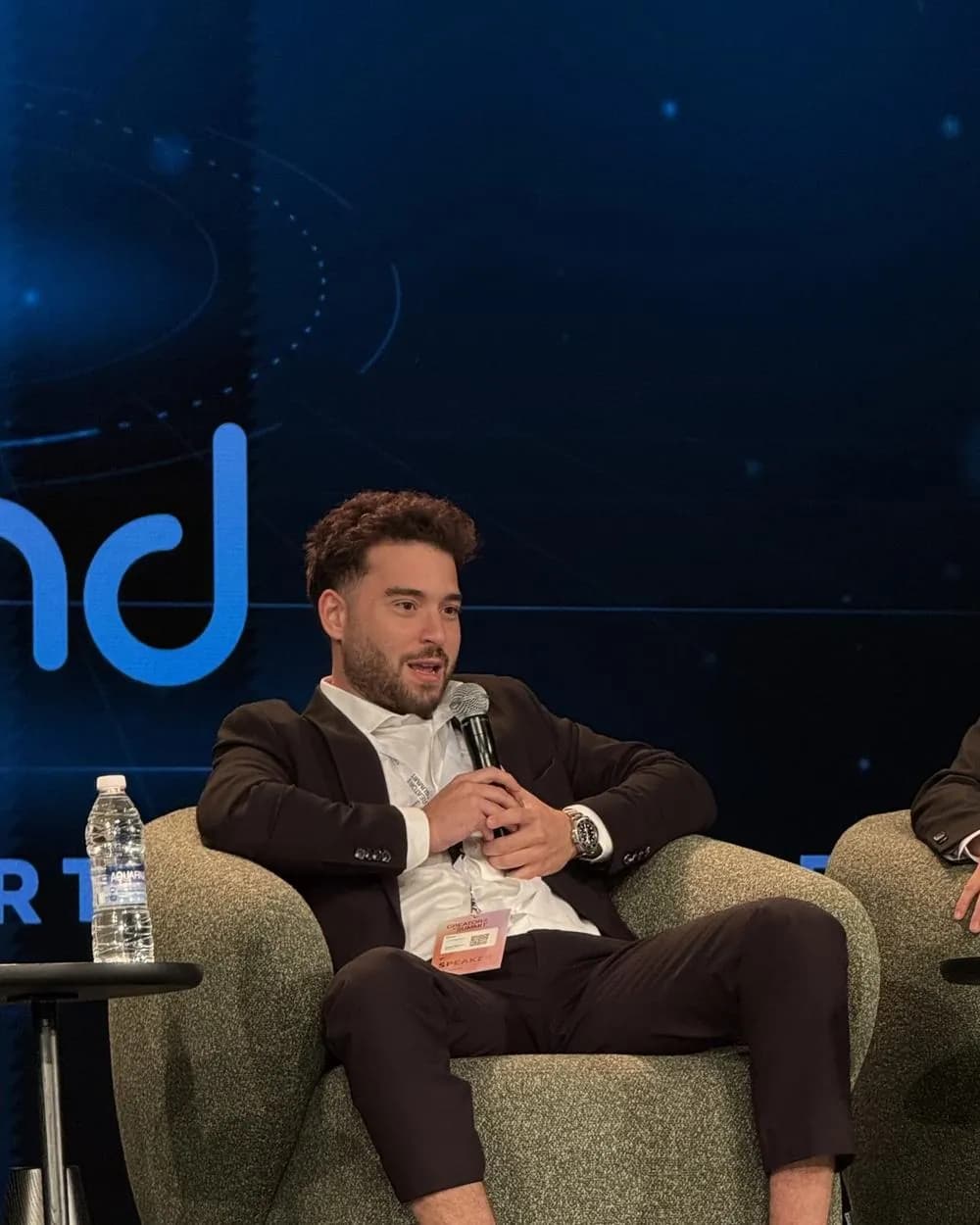 On the panel.